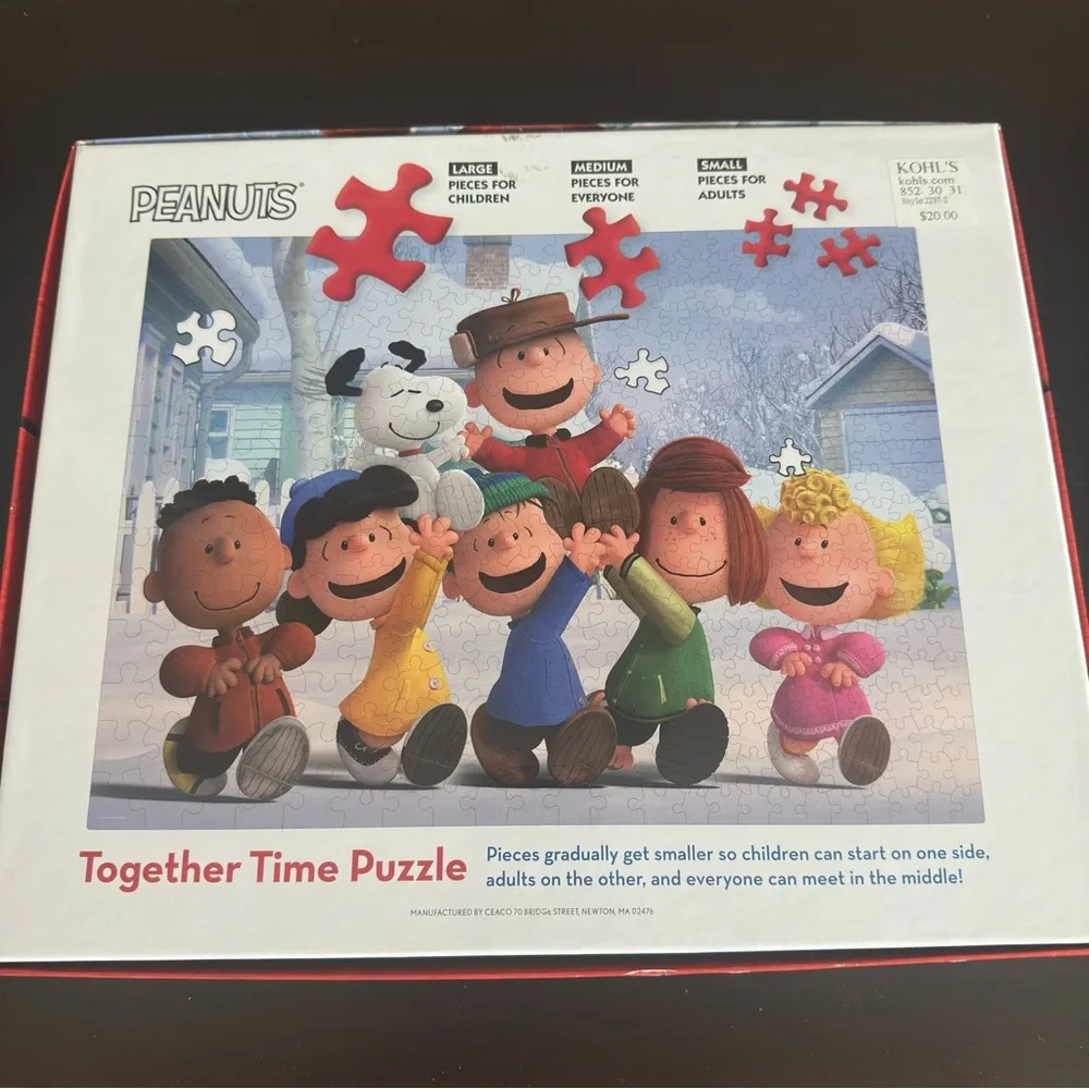 New Ceaco PEANUTS Together Time Jigsaw Puzzle 400 pieces